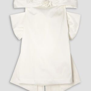 Bernadette Sacha Off the Shoulder Bow Mini Dress